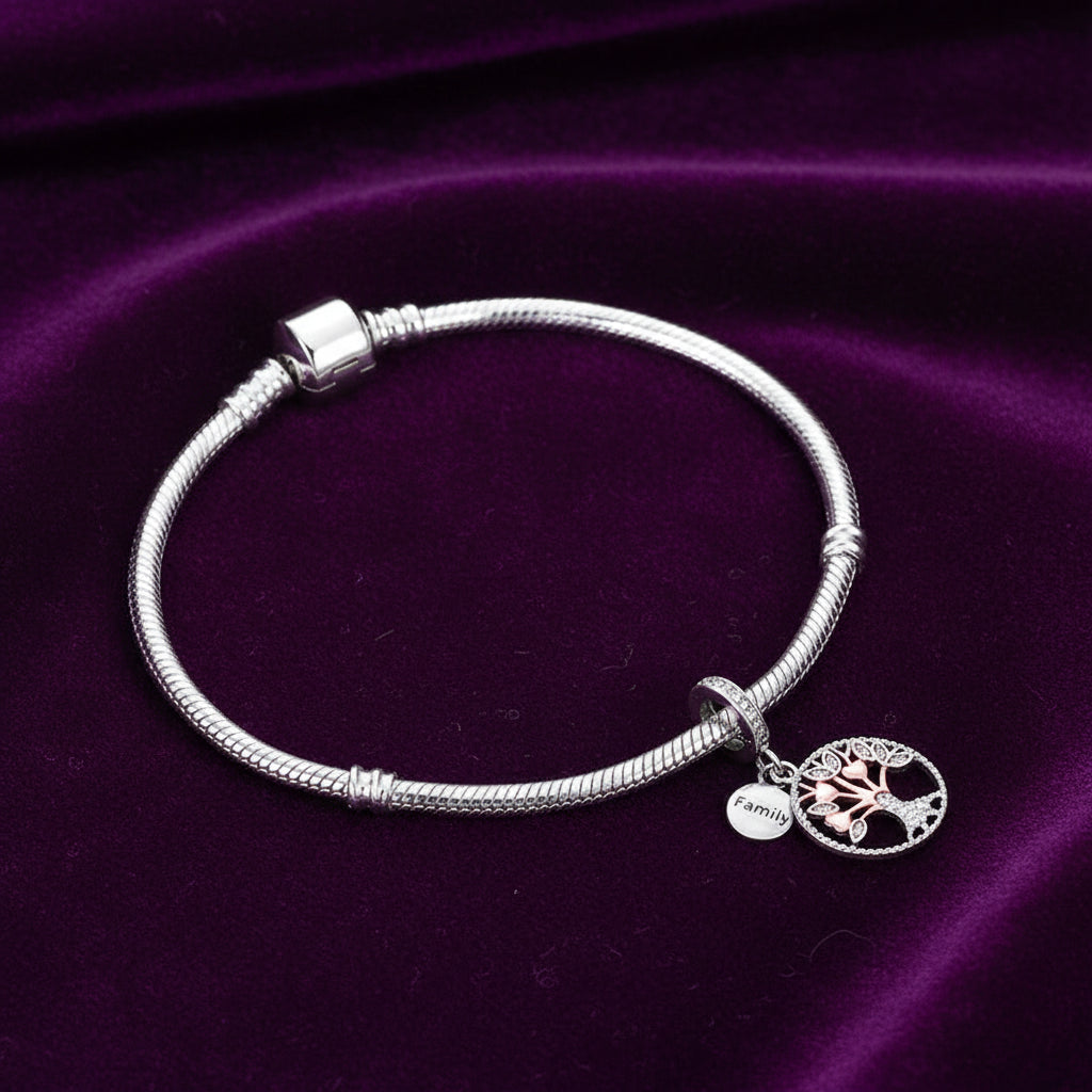 'The Rooted with Love' Charm / 925 Sterling Silver