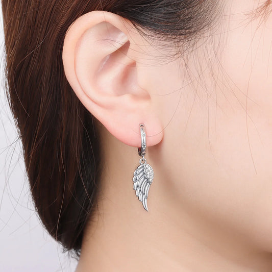 'Eternal Guardian Angel' Wing Earrings / Sterling Silver