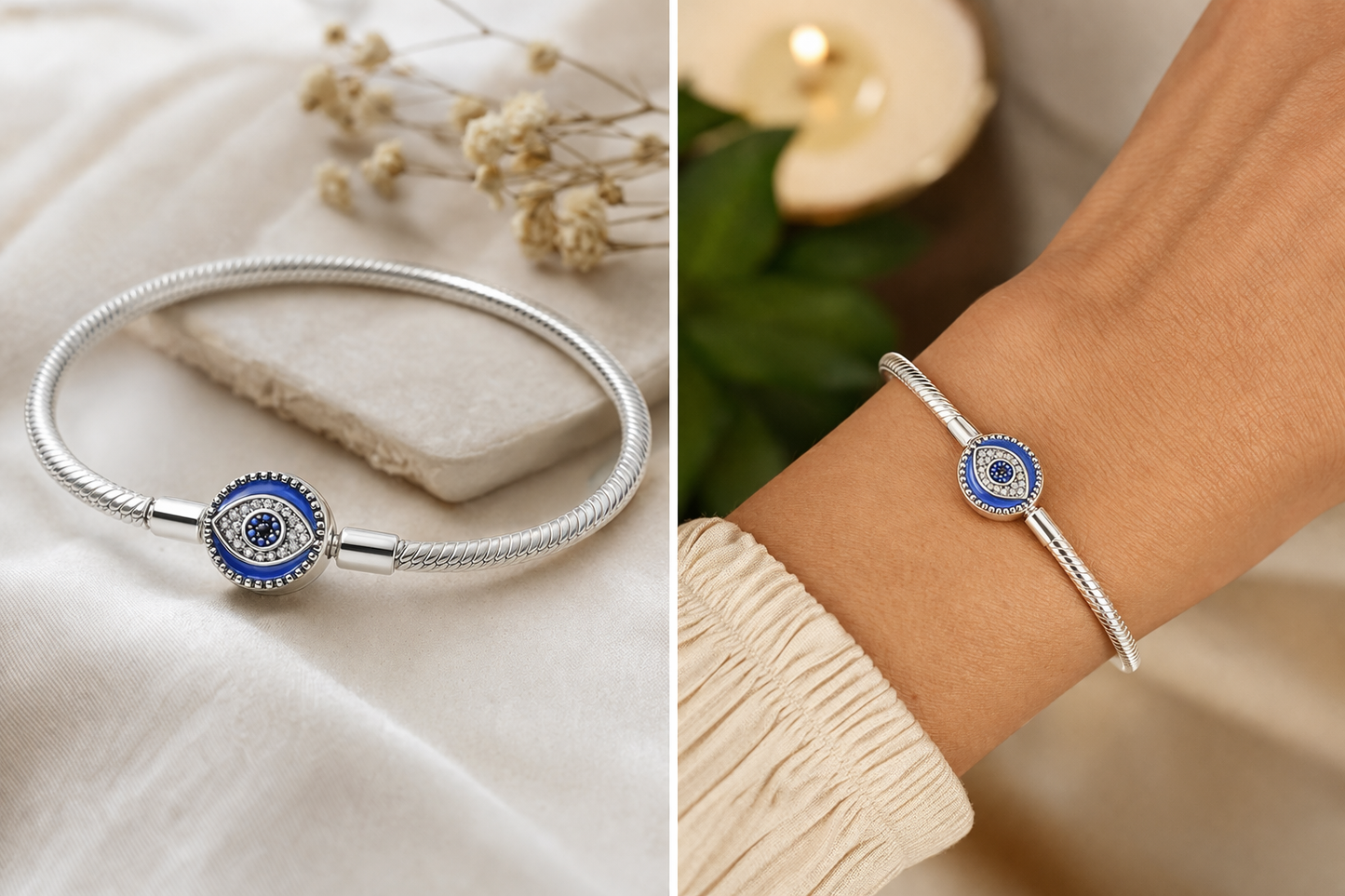 'The Protective Aura' Charm Bracelet / 925 Sterling Silver