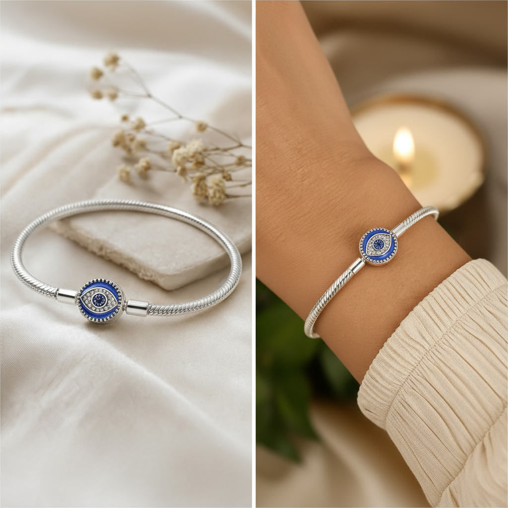 'The Protective Aura' Charm Bracelet / 925 Sterling Silver