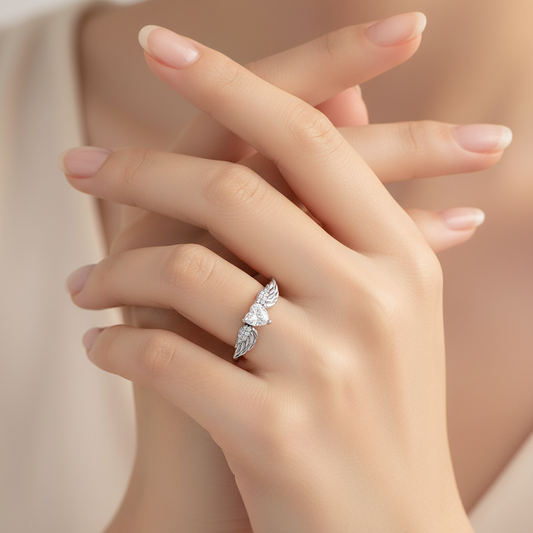 'The Angels Embrace' Ring / 925 Sterling Silver