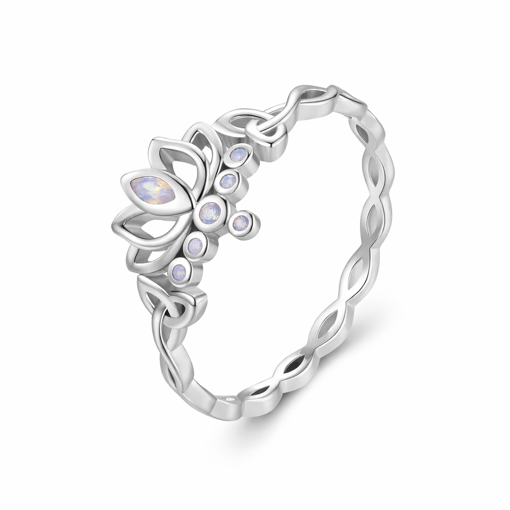'The Sacred Lotus Bloom' Ring / 925 Sterling Silver