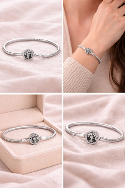 'The Rooted in Light' Charm Bracelet / 925 Sterling Silver