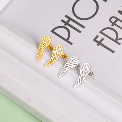 'The Guardian Angel Wing' Earrings / Stainless Steel