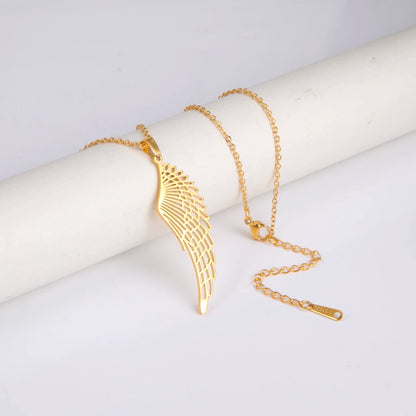 'The Guardian Angel Wing' Necklace / Stainless Steel