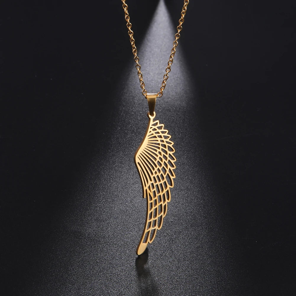 'The Guardian Angel Wing' Necklace / Stainless Steel