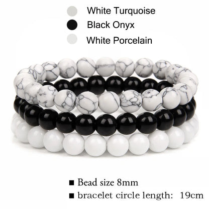 'Harmony Within' Set of 3 Natural Bead Bracelets