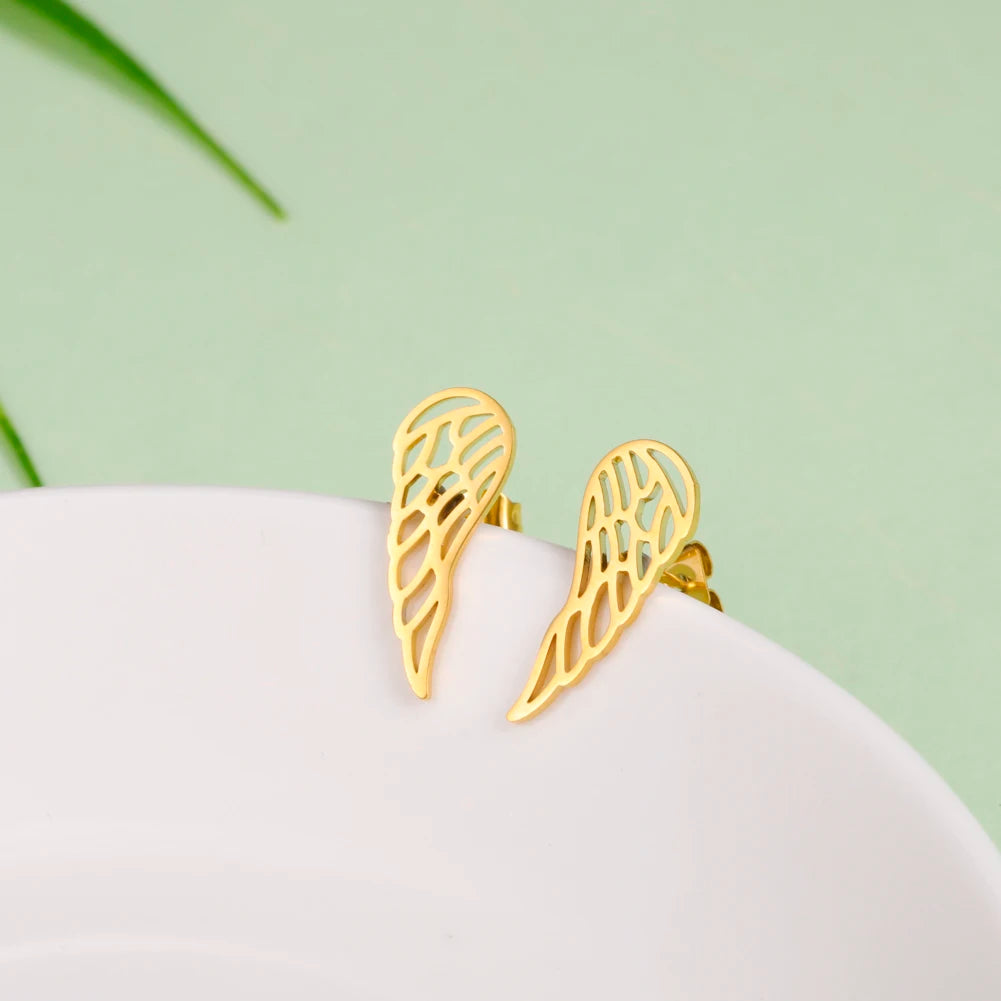 'The Guardian Angel Wing' Earrings / Stainless Steel