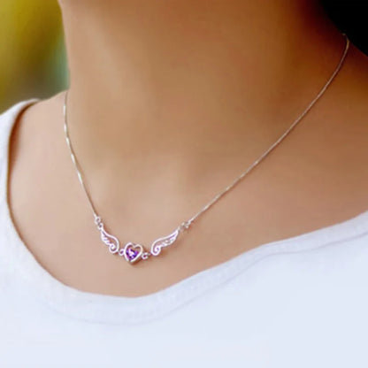 'Heavenly Guidance' Angel Necklace / 925 Sterling Silver