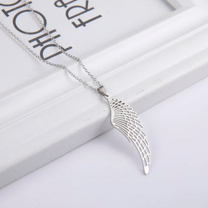 'The Guardian Angel Wing' Necklace / Stainless Steel