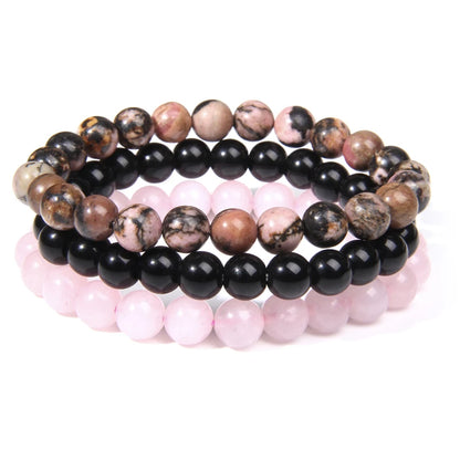 'Harmony Within' Set of 3 Natural Bead Bracelets