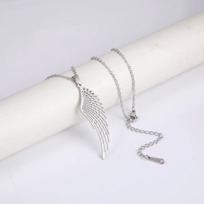 'The Guardian Angel Wing' Necklace / Stainless Steel