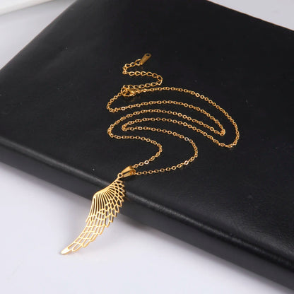 'The Guardian Angel Wing' Necklace / Stainless Steel