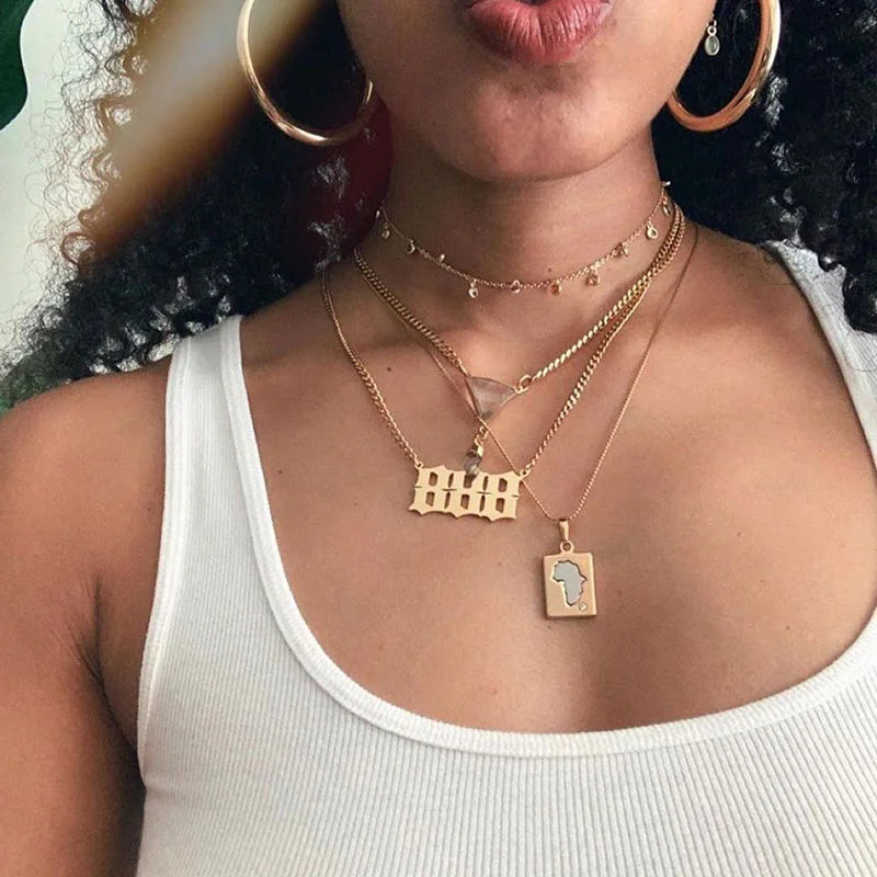 'Divine Guidance' Angel Number Necklace / Stainless Steel