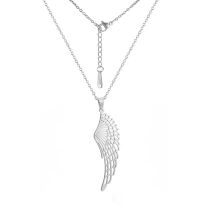 'The Guardian Angel Wing' Necklace / Stainless Steel