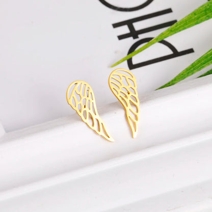 'The Guardian Angel Wing' Earrings / Stainless Steel