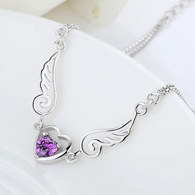 'Heavenly Guidance' Angel Necklace / 925 Sterling Silver