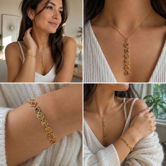 Radiance within Chakra Harmony Set / Stainless Steel / Gold Plated