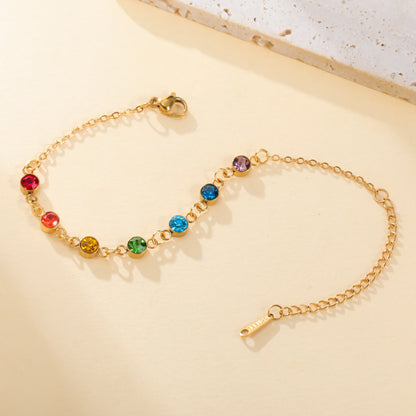 'Radiant Energy' Chakra Bracelet / Stainless Steel