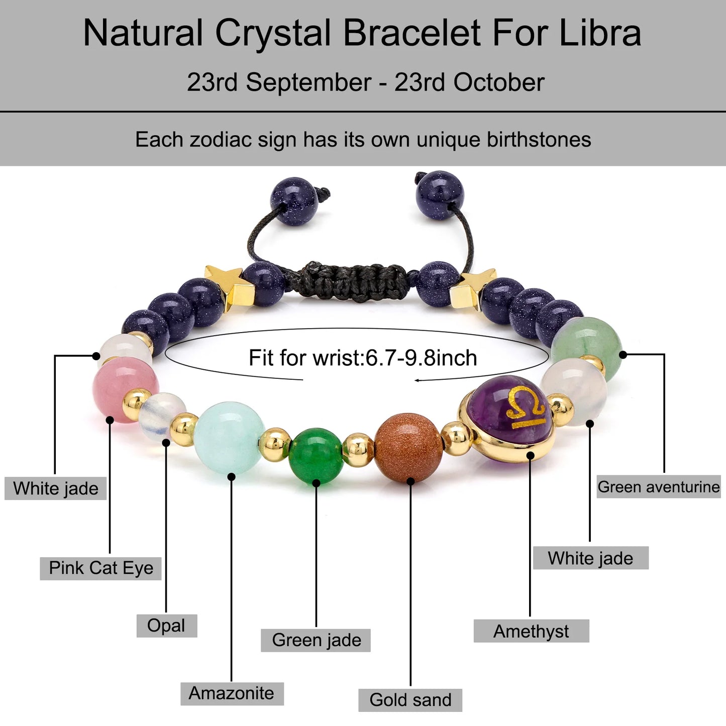 'The Celestial Zodiac' Energy Bracelet