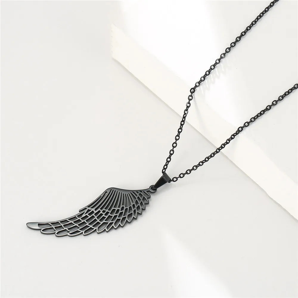 'The Guardian Angel Wing' Necklace / Stainless Steel