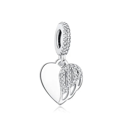 'The Guardian Heart' Charm / 925 Sterling Silver