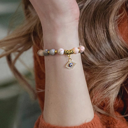 'The Harmony Protection' Bracelet with Lucky Evil Eye