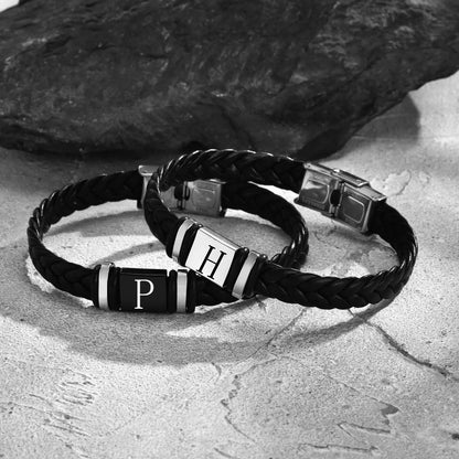 Always With Me Personalised Leather Bracelet