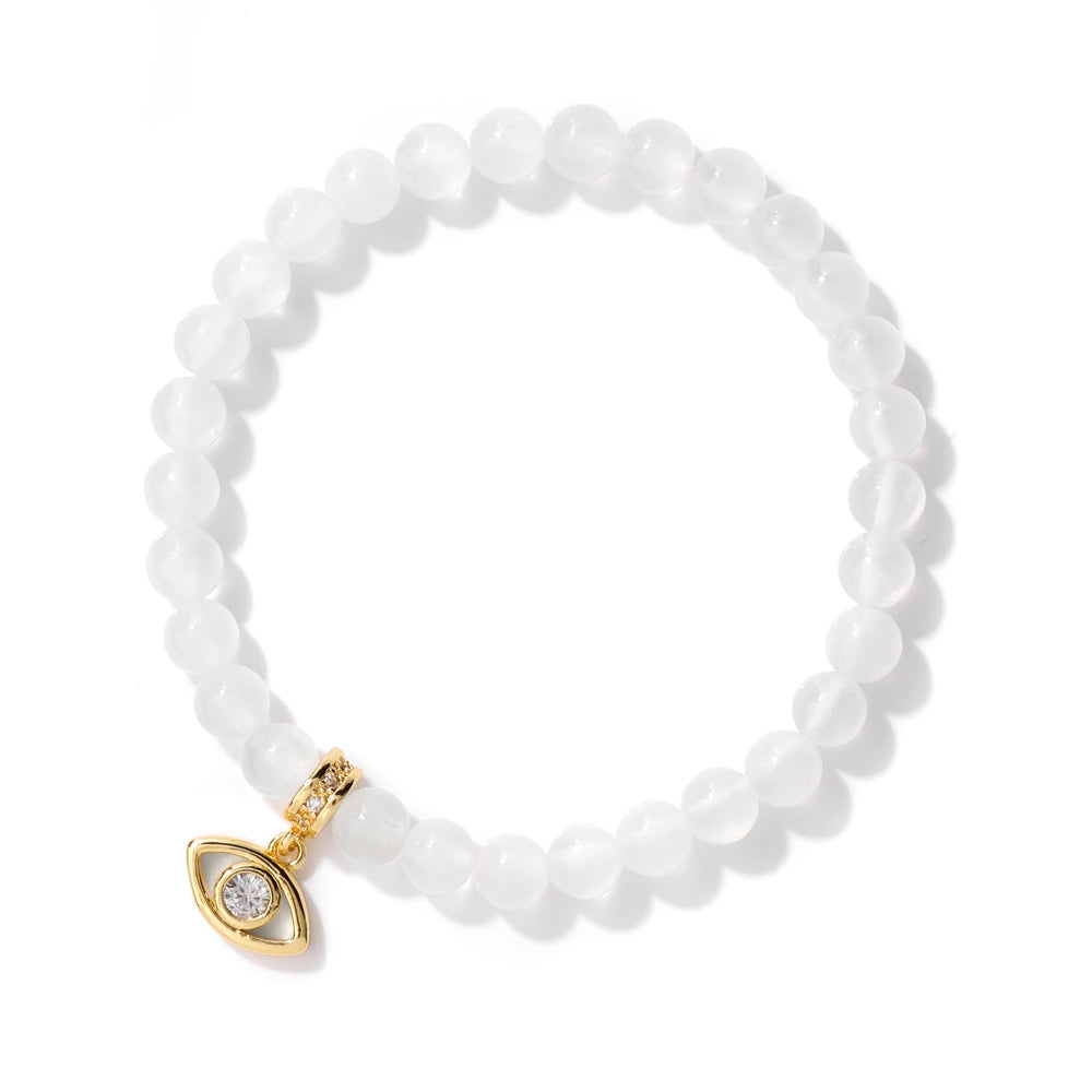 'Selenite Clarity & Protection' Energy Bracelet