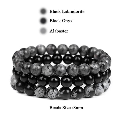 'Harmony Within' Set of 3 Natural Bead Bracelets
