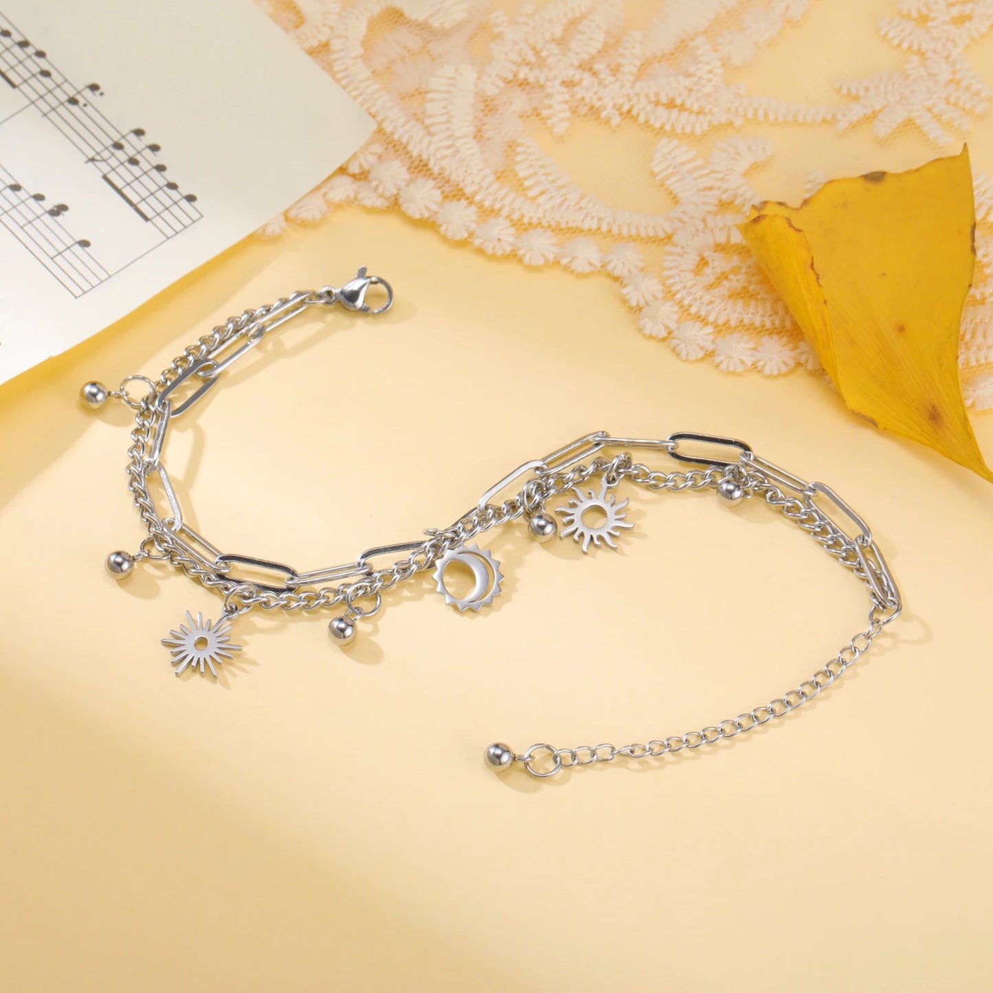 Solar & Luna Harmony Bracelet / Stainless Steel