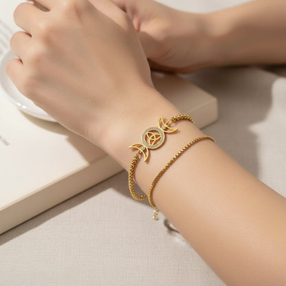 Hecate's Moonlight Bracelet / Stainless Steel