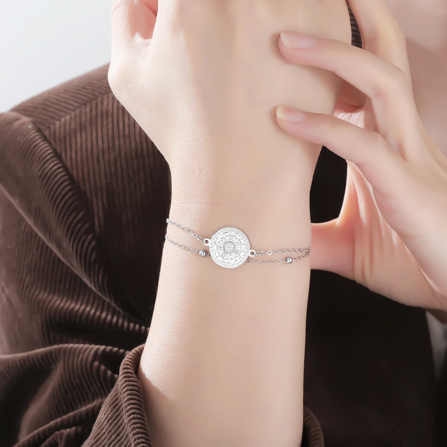 'Divine Archangel' Protection Bracelet / Stainless Steel