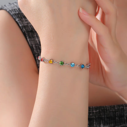 'Radiant Energy' Chakra Bracelet / Stainless Steel