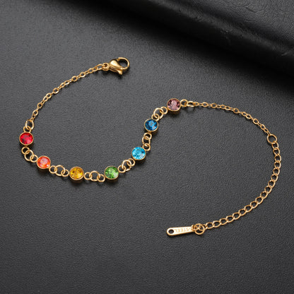 'Radiant Energy' Chakra Bracelet / Stainless Steel