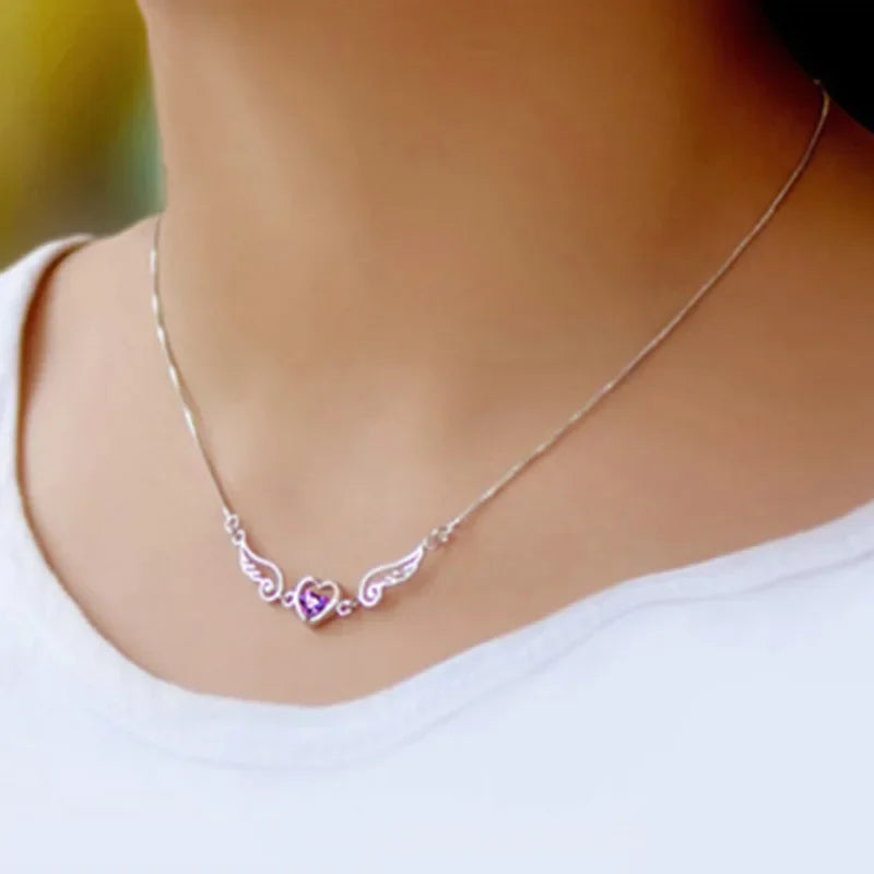'Heavenly Guidance' Angel Necklace / 925 Sterling Silver