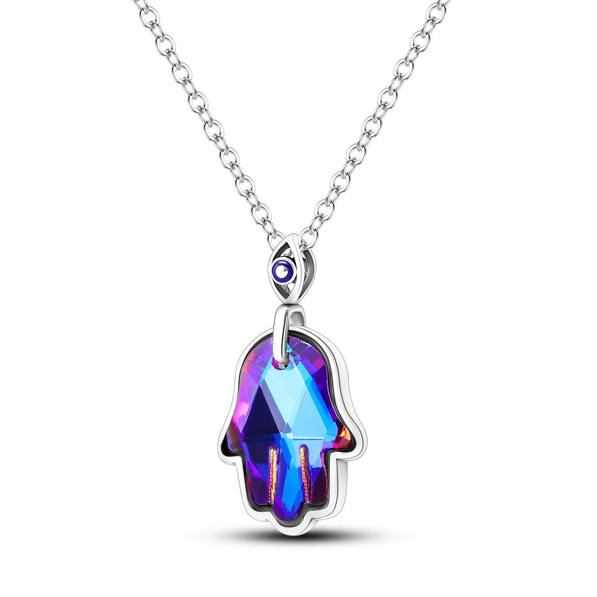 'The Sacred Protection' Hamsa Hand Necklace / 925 Sterling Silver