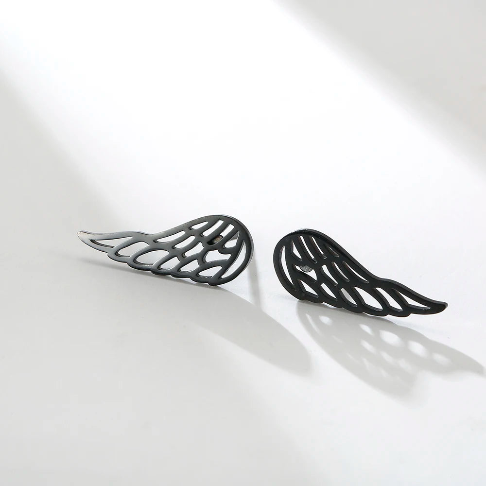 'The Guardian Angel Wing' Earrings / Stainless Steel