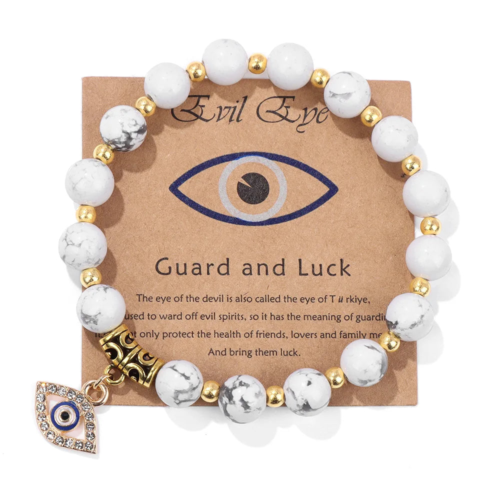 'The Harmony Protection' Bracelet with Lucky Evil Eye