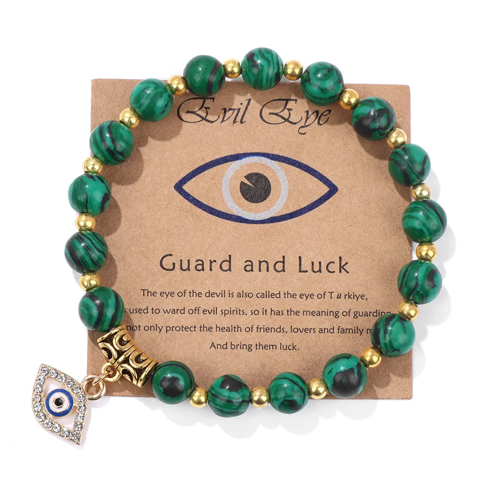 'The Harmony Protection' Bracelet with Lucky Evil Eye