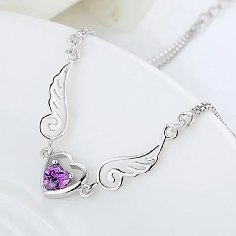 'Heavenly Guidance' Angel Necklace / 925 Sterling Silver