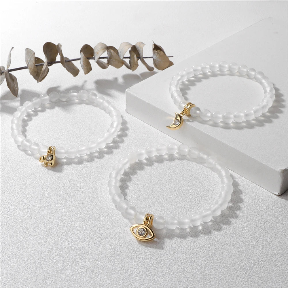 'Selenite Clarity & Protection' Energy Bracelet