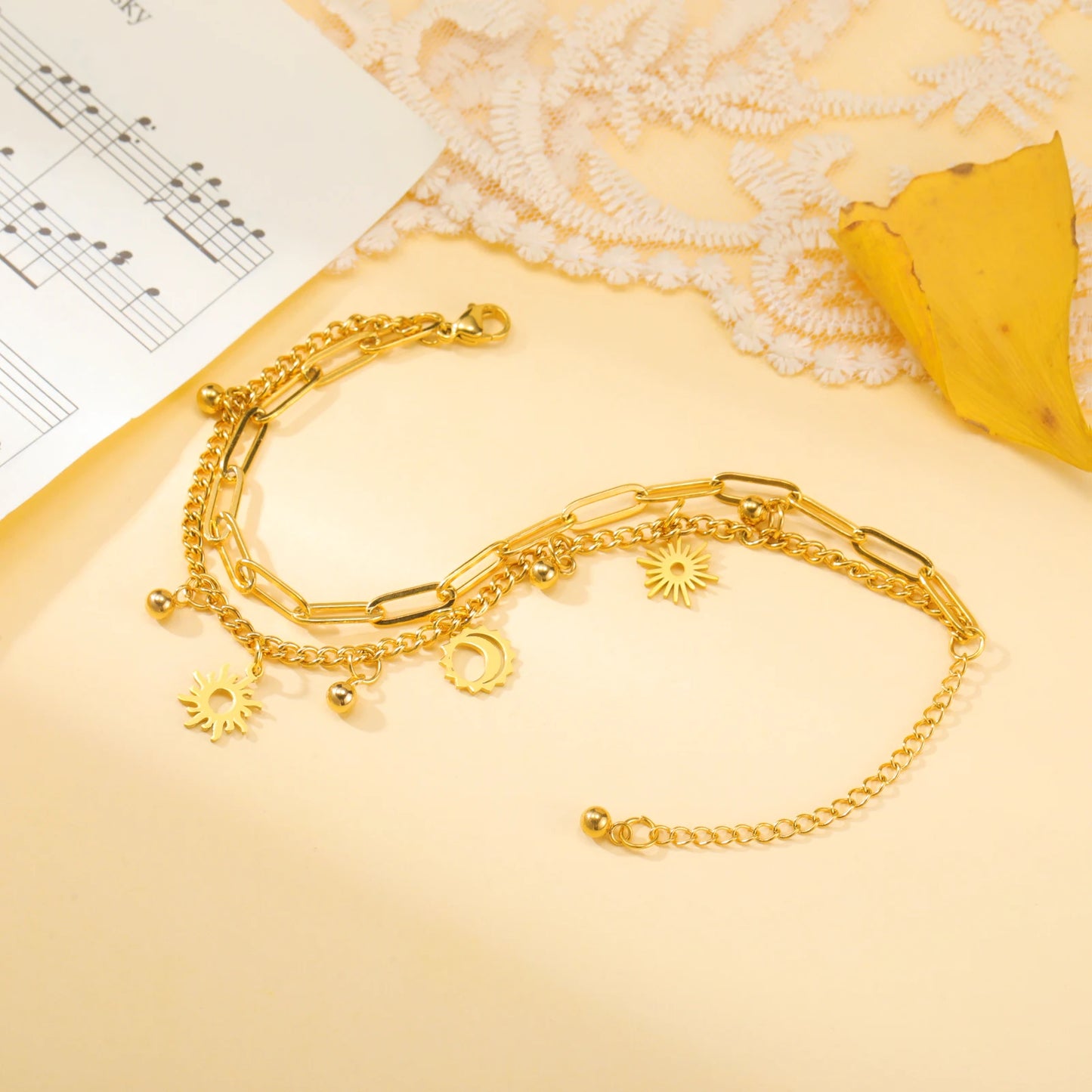 Solar & Luna Harmony Bracelet / Stainless Steel