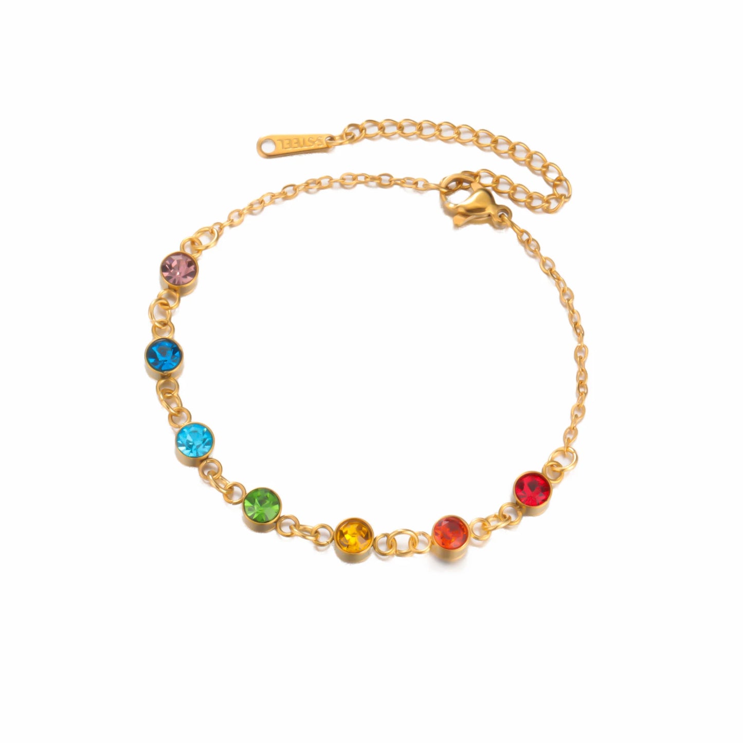 'Radiant Energy' Chakra Bracelet / Stainless Steel