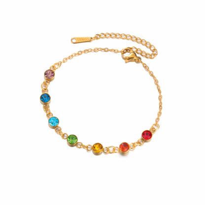 'Radiant Energy' Chakra Bracelet / Stainless Steel