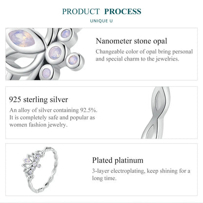 'The Sacred Lotus Bloom' Ring / 925 Sterling Silver
