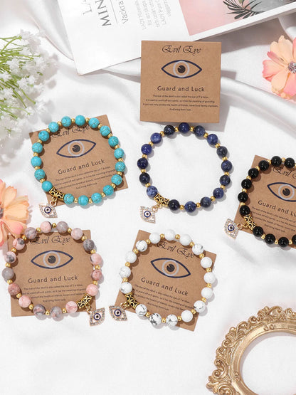 'The Harmony Protection' Bracelet with Lucky Evil Eye