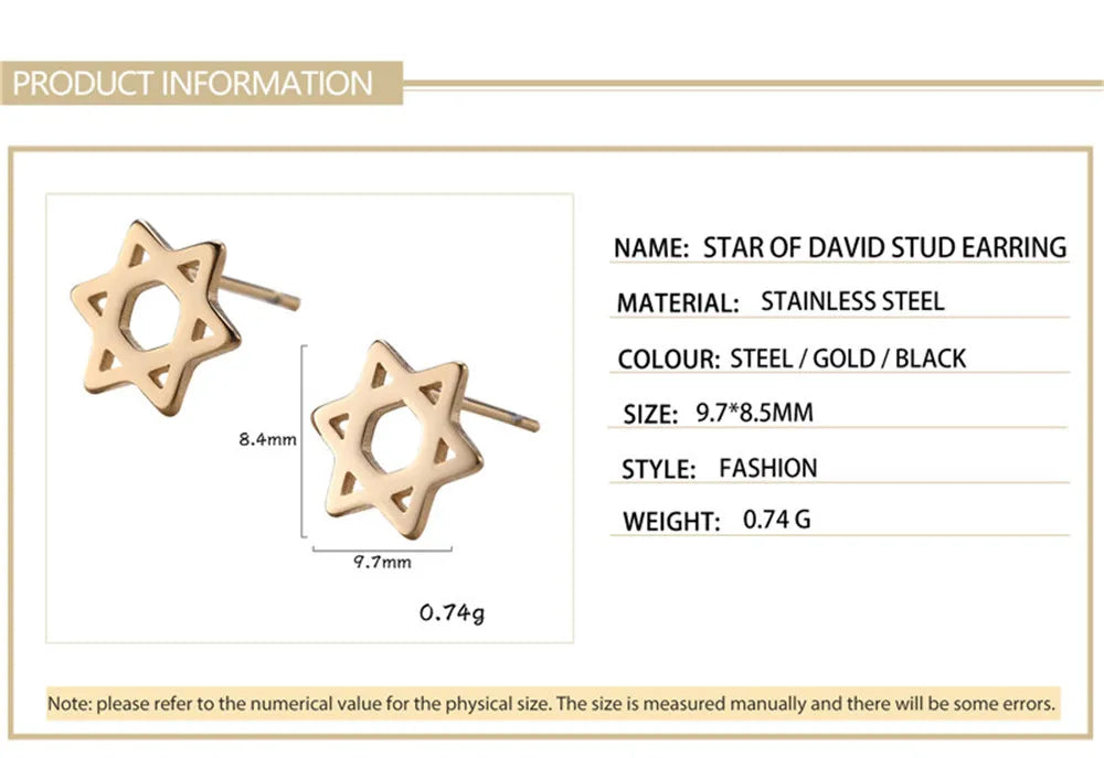 'Divine Balance' Star of David Earrings