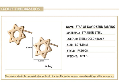 'Divine Balance' Star of David Earrings