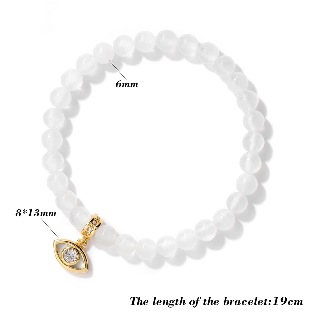 'Selenite Clarity & Protection' Energy Bracelet